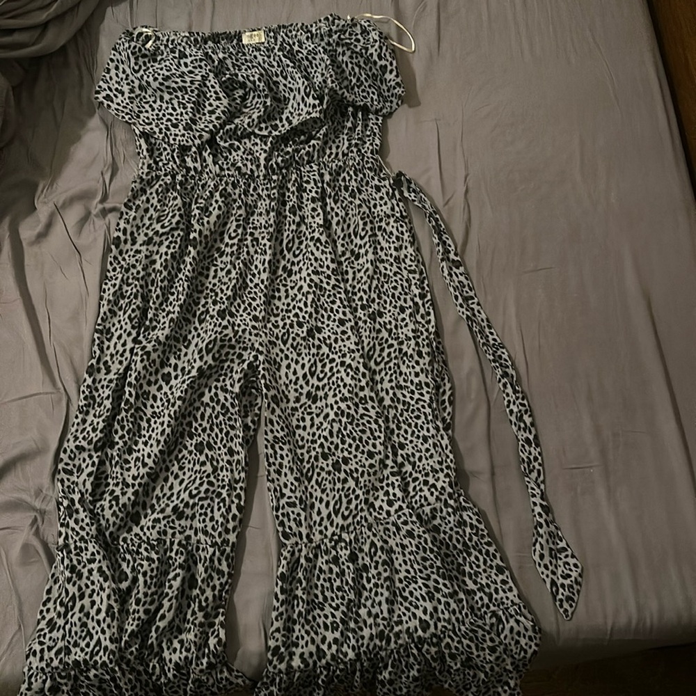 Animal print jumpsuit